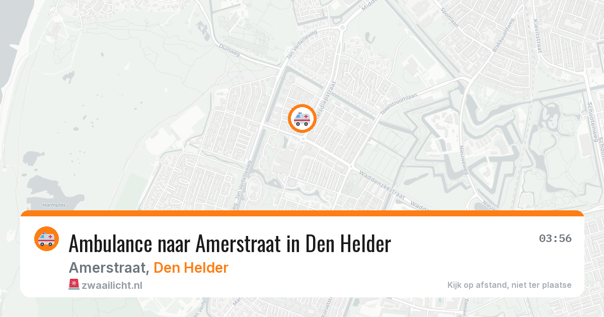 Ambulance naar Amerstraat in Den Helder — 7 apr 2026
