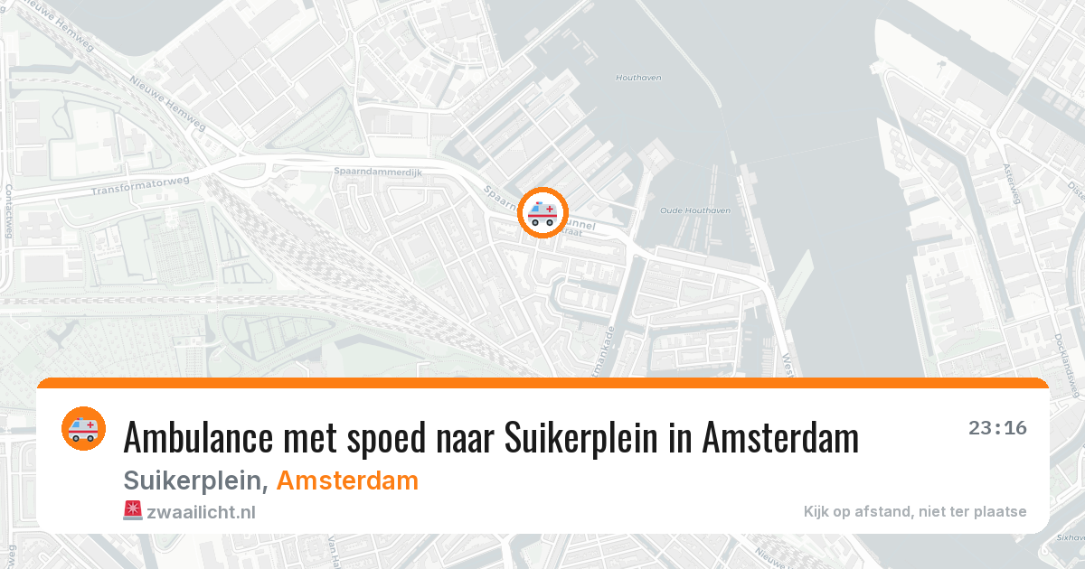 Ambulance met spoed naar Suikerplein in Amsterdam — 22 jul 2026