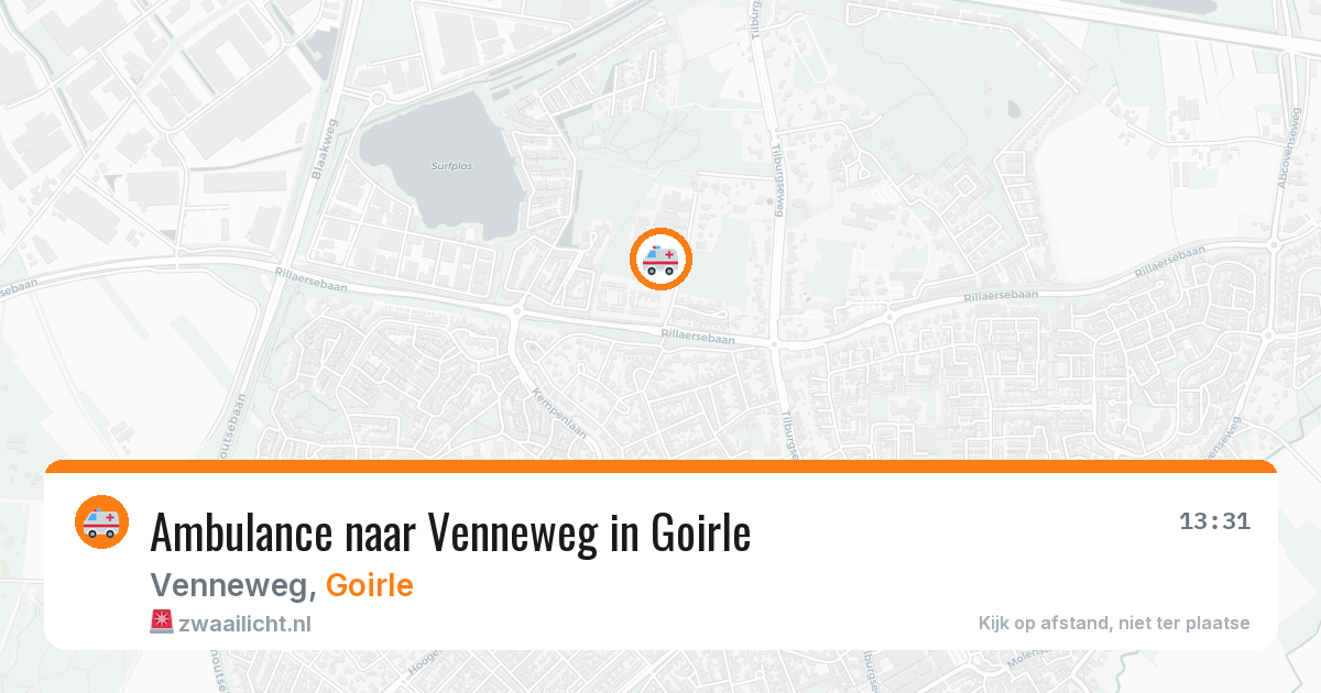 Ambulance naar Venneweg in Goirle — 29 mei 2026