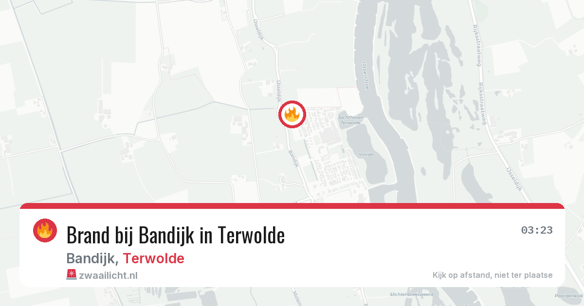 Brand bij Bandijk in Terwolde — 1 aug 2026