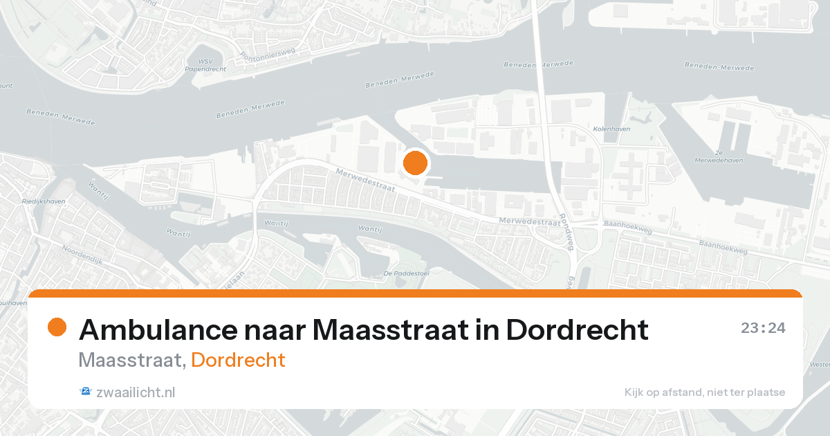 Ambulance naar Maasstraat in Dordrecht — 30 jan 2026