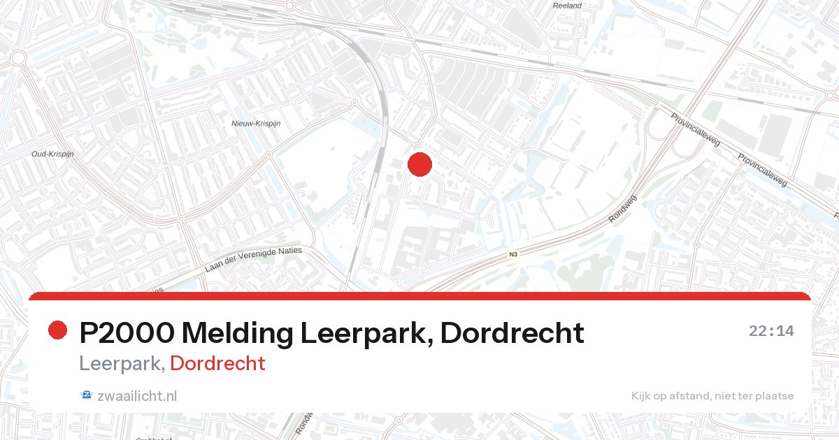 P2000 Melding Leerpark, Dordrecht — 31 jan 2026