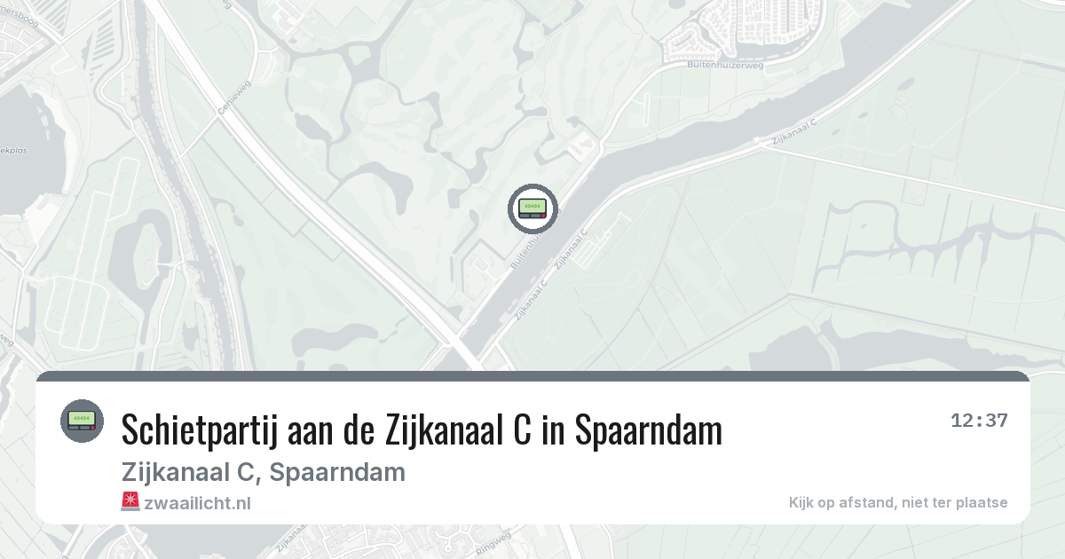 Schietpartij aan de Zijkanaal C in Spaarndam — 2 feb 2026