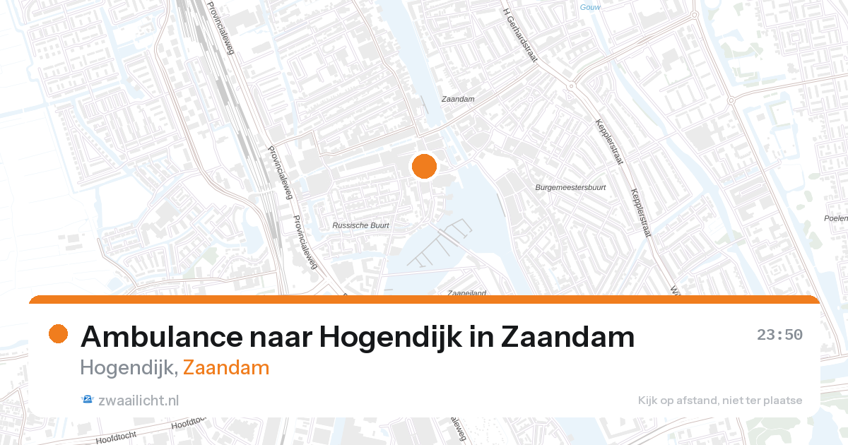 Ambulance naar Hogendijk in Zaandam — 25 jul 2026