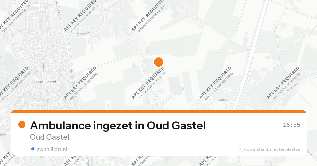 Ambulance ingezet in Oud Gastel — 26 aug 2026