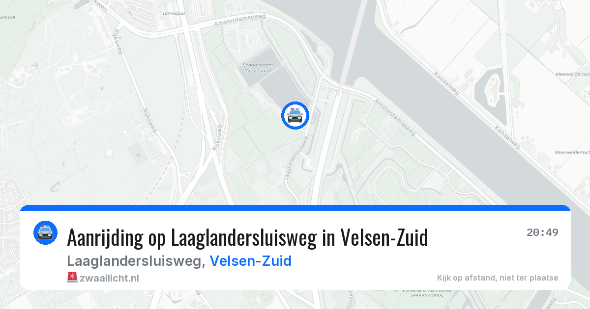 Aanrijding op Laaglandersluisweg in Velsen-Zuid — 15 mei 2026