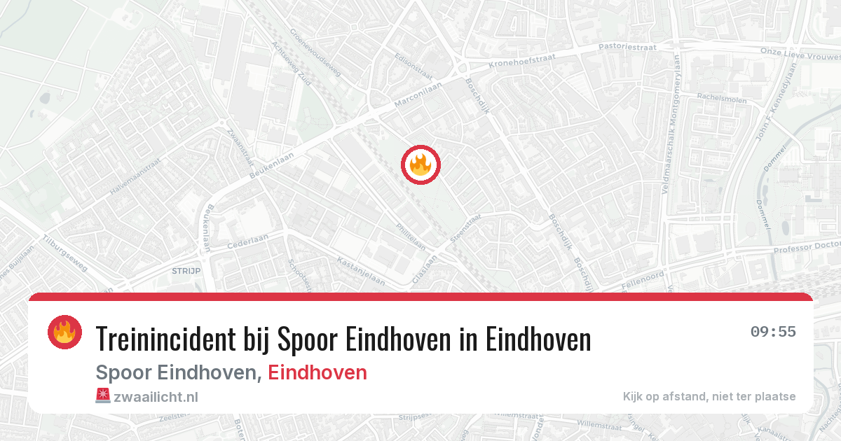 Treinincident bij Spoor Eindhoven in Eindhoven — 7 apr 2026
