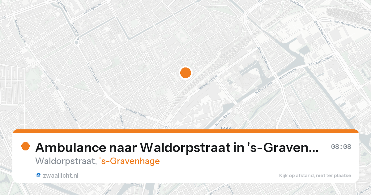 Ambulance naar Waldorpstraat in 's-Gravenhage — 31 jan 2026
