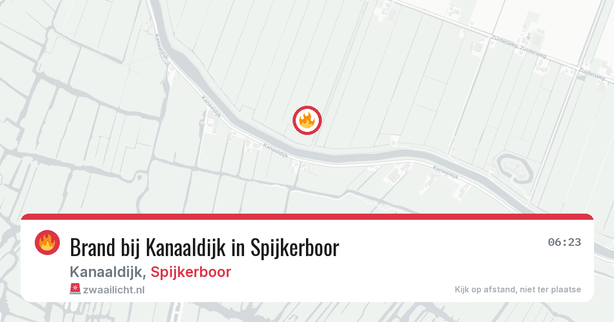 Brand bij Kanaaldijk in Spijkerboor — 29 jun 2026