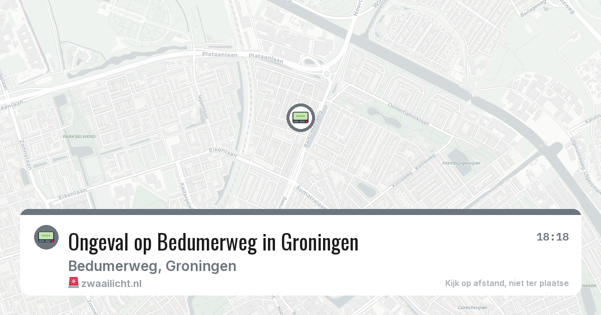 Ongeval op Bedumerweg in Groningen — 12 feb 2026