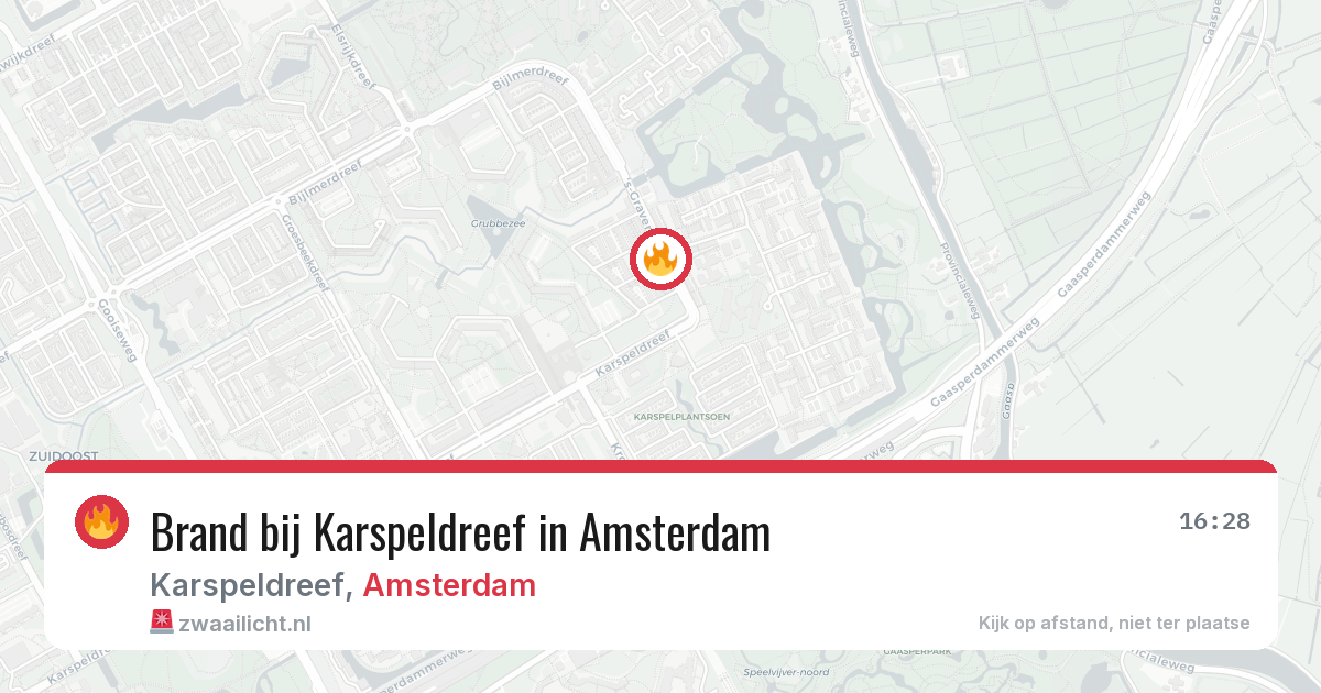 Brand bij Karspeldreef in Amsterdam — 26 jun 2026