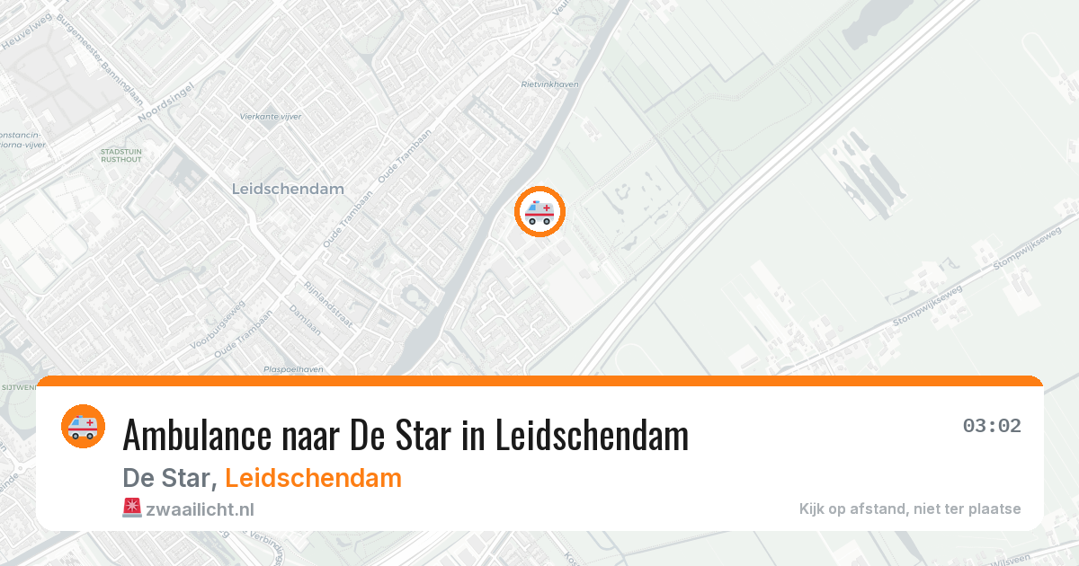 Ambulance naar De Star in Leidschendam — 13 jul 2026