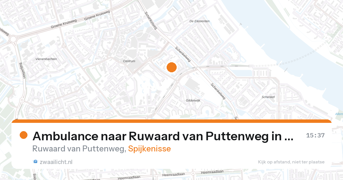 Ambulance naar Ruwaard van Puttenweg in Spijkenisse — 27 aug 2026