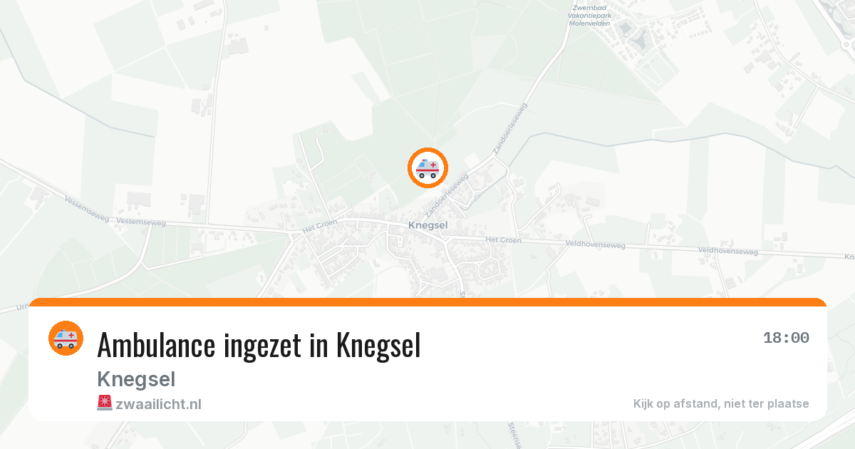 Ambulance ingezet in Knegsel — 13 mrt 2026