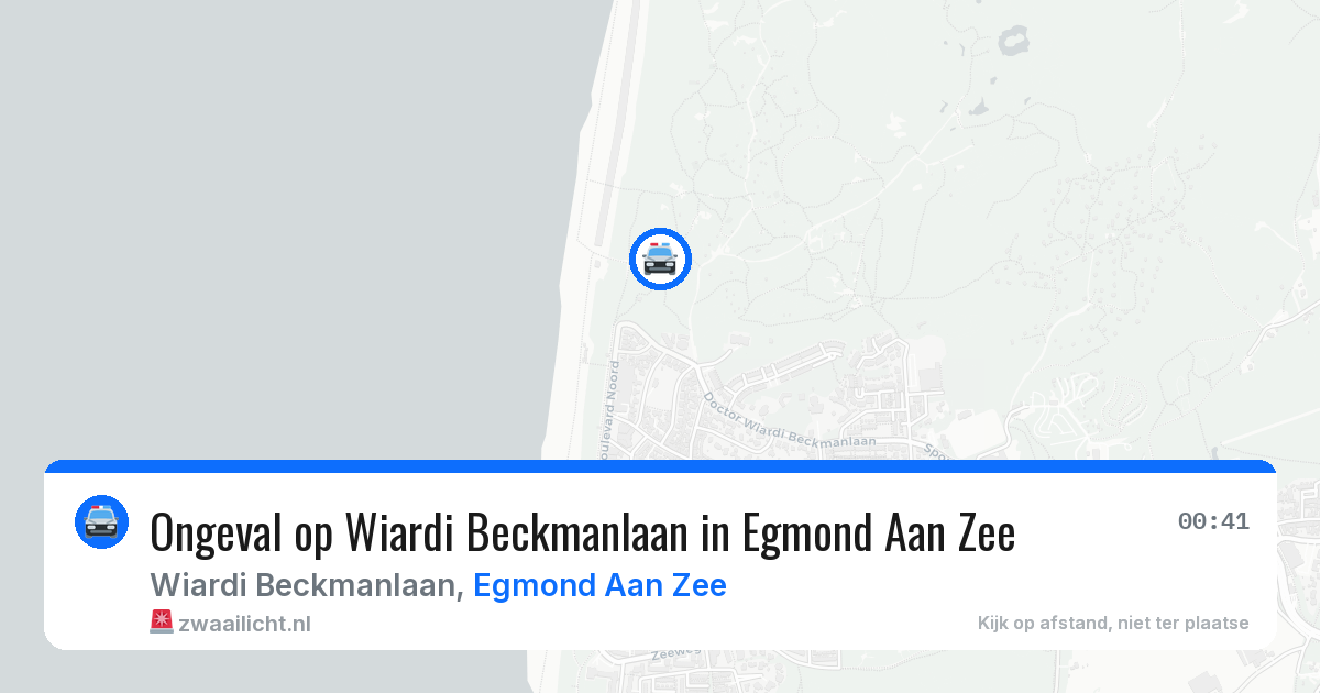 Ongeval op Wiardi Beckmanlaan in Egmond Aan Zee — 3 jul 2026