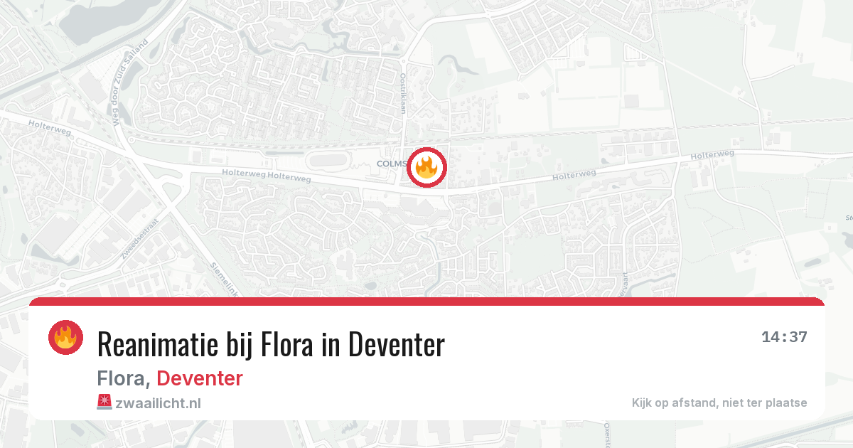 Reanimatie bij Flora in Deventer — 5 jul 2026