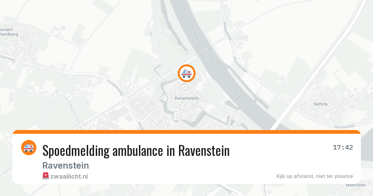 Spoedmelding ambulance in Ravenstein — 28 jan 2026