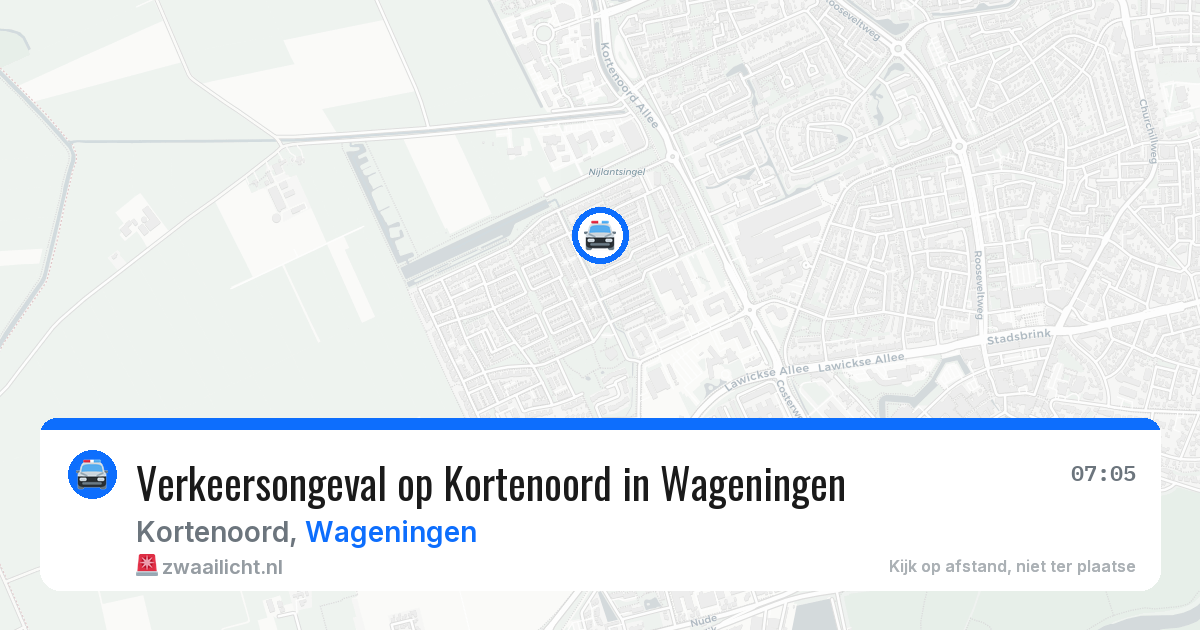 Verkeersongeval op Kortenoord in Wageningen — 20 mei 2026