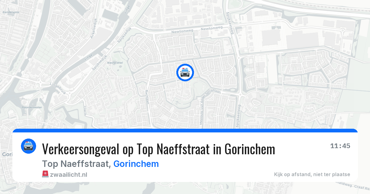 Verkeersongeval op Top Naeffstraat in Gorinchem — 8 mei 2026
