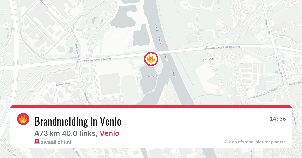 Brandmelding in Venlo — 15 jul 2026
