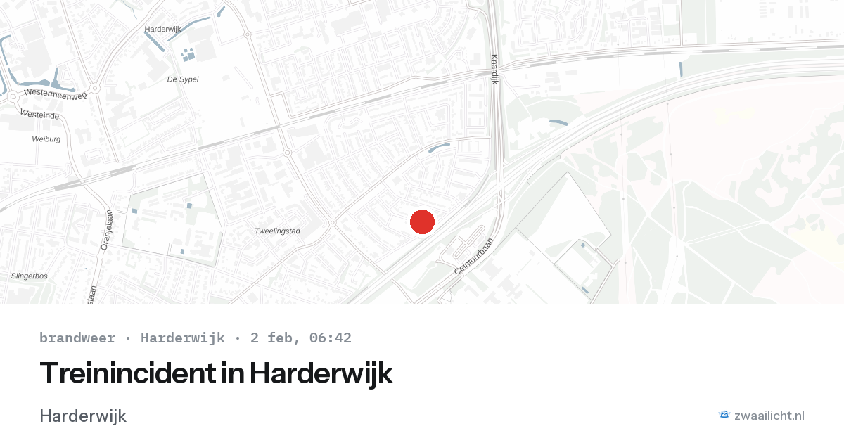 Treinincident in Harderwijk — 2 feb 2026