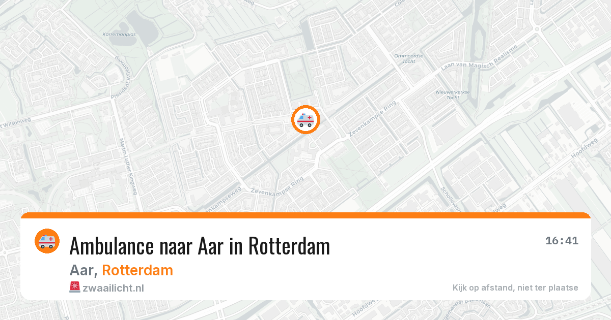 Ambulance naar Aar in Rotterdam — 20 jun 2026