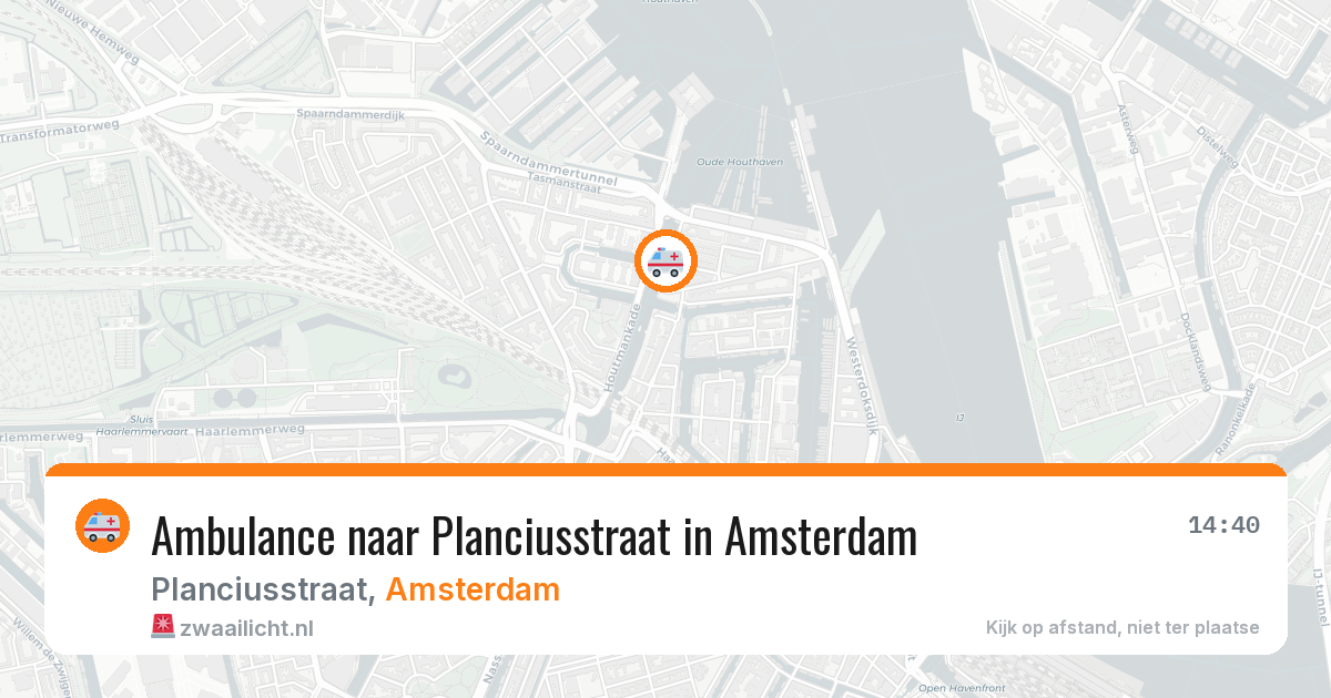 Ambulance naar Planciusstraat in Amsterdam — 15 jun 2026