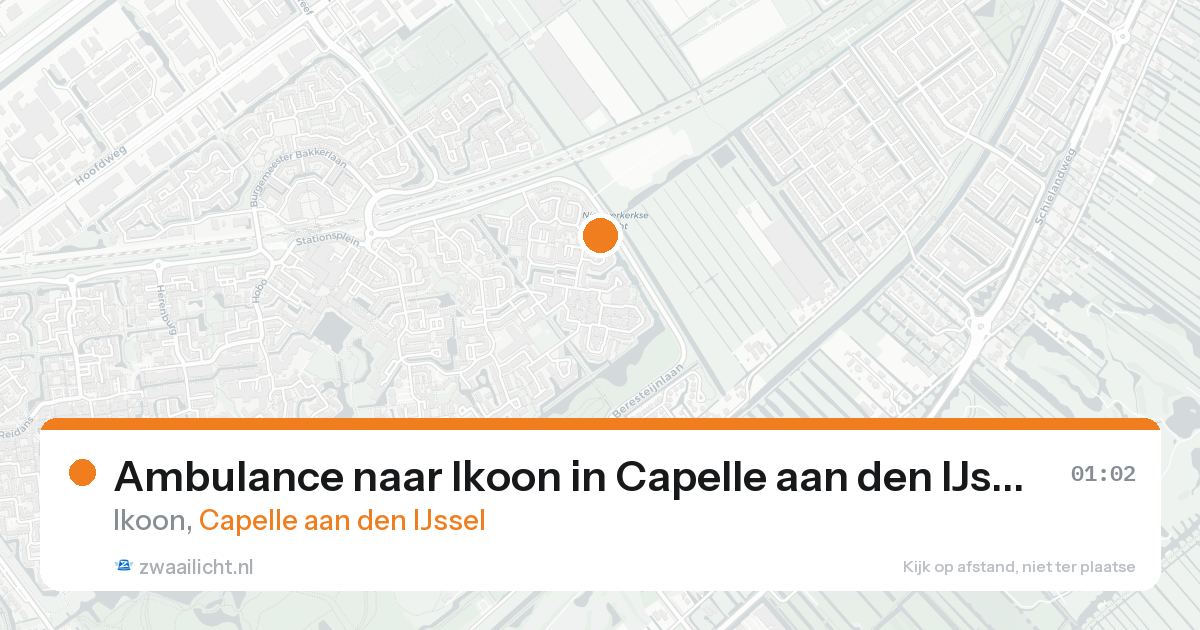 Ambulance naar Ikoon in Capelle aan den IJssel — 19 aug 2026
