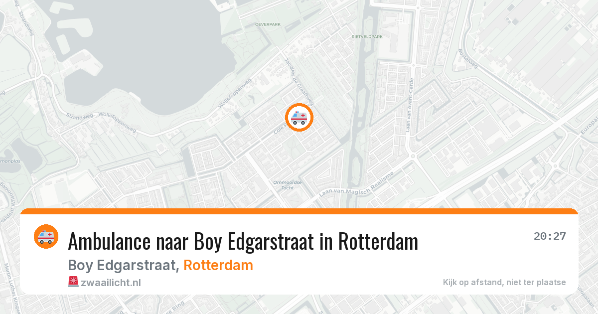 Ambulance naar Boy Edgarstraat in Rotterdam — 11 aug 2026