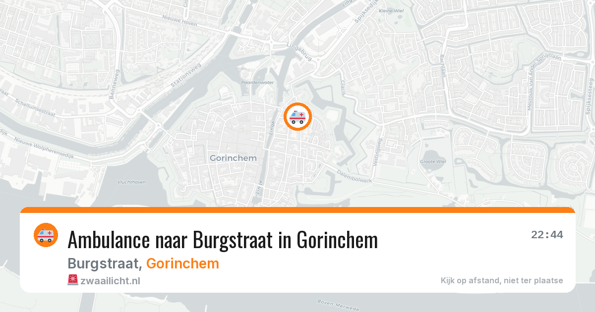 Ambulance naar Burgstraat in Gorinchem — 30 mei 2026