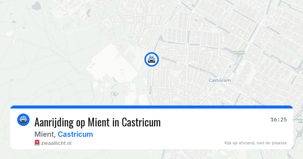 Aanrijding op Mient in Castricum — 26 mei 2026