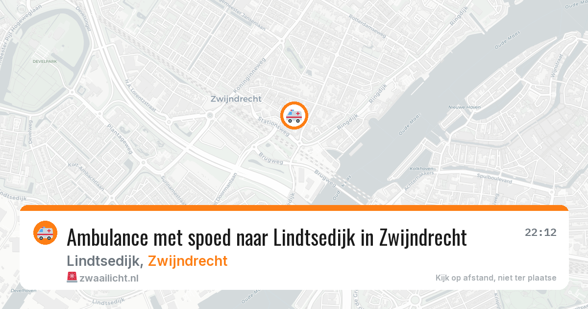 Ambulance met spoed naar Lindtsedijk in Zwijndrecht — 5 mei 2026