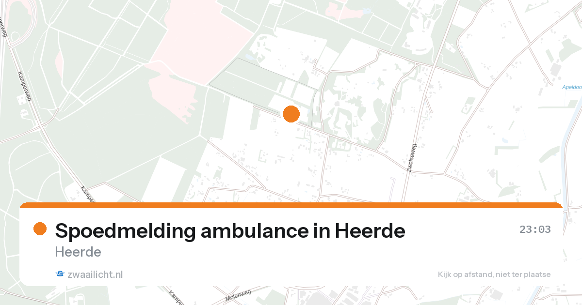 Spoedmelding ambulance in Heerde — 31 jan 2026