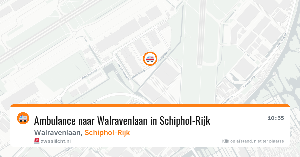 Ambulance naar Walravenlaan in Schiphol-Rijk — 22 mei 2026