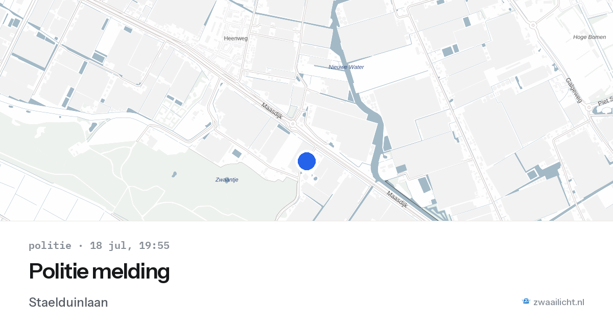 Politie melding — 18 jul 2026