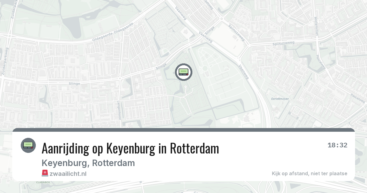 Aanrijding op Keyenburg in Rotterdam — 1 mrt 2026