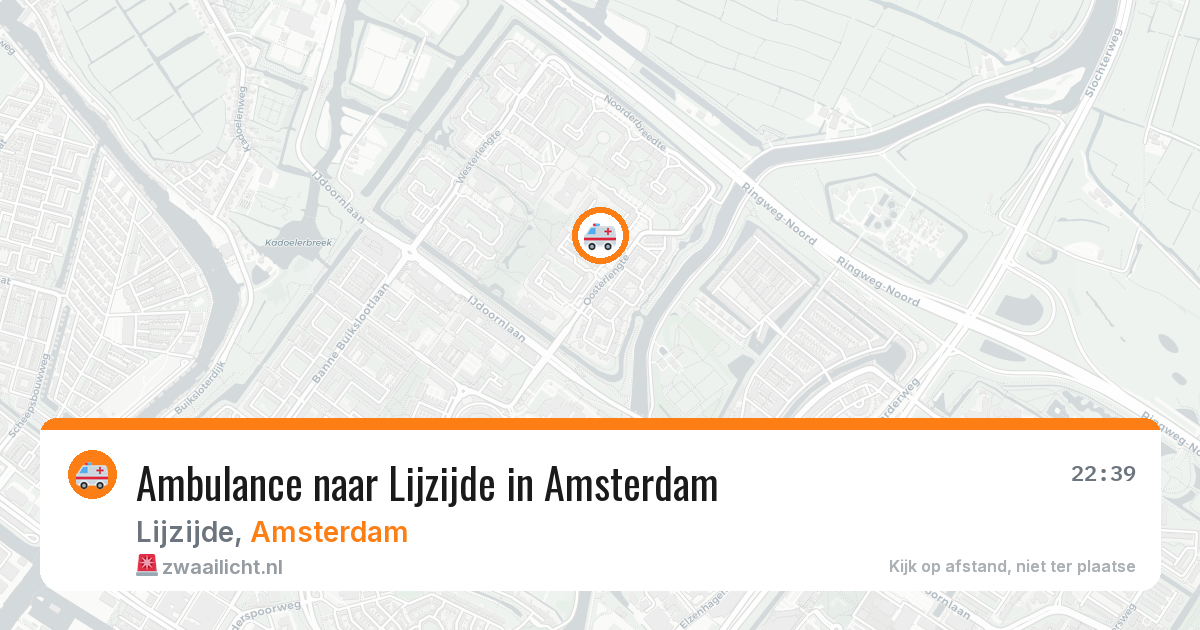 Ambulance naar Lijzijde in Amsterdam — 8 jul 2026