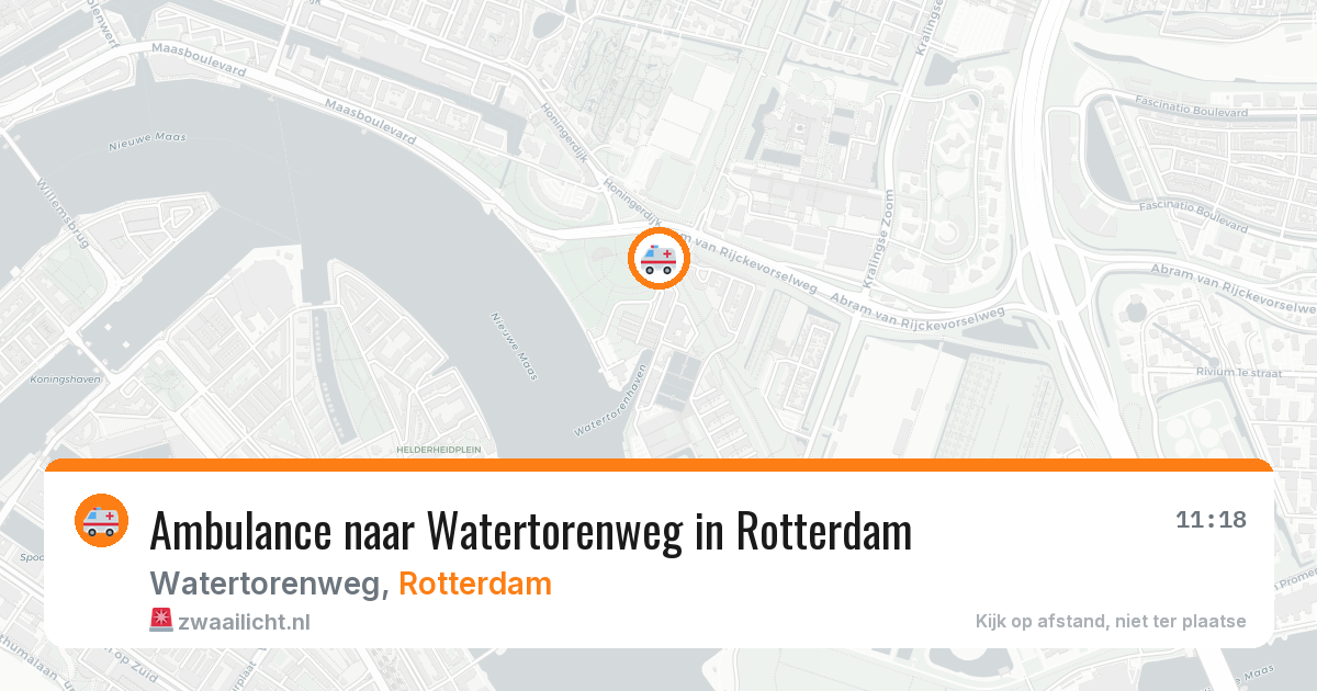 Ambulance naar Watertorenweg in Rotterdam — 13 jul 2026