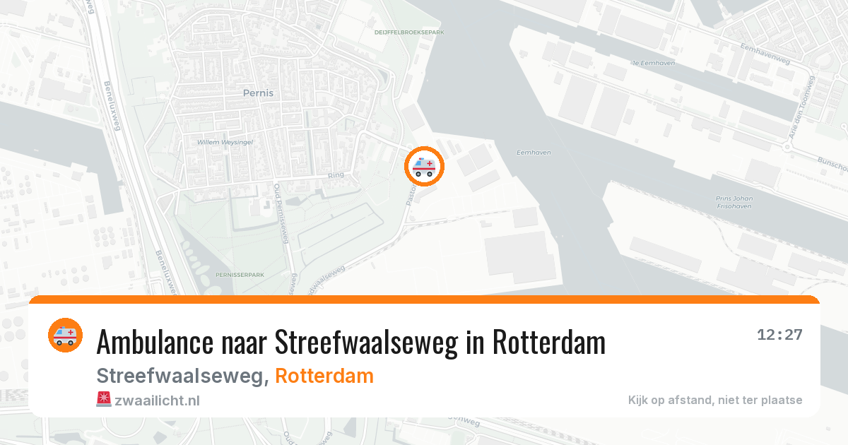 Ambulance naar Streefwaalseweg in Rotterdam — 24 jun 2026