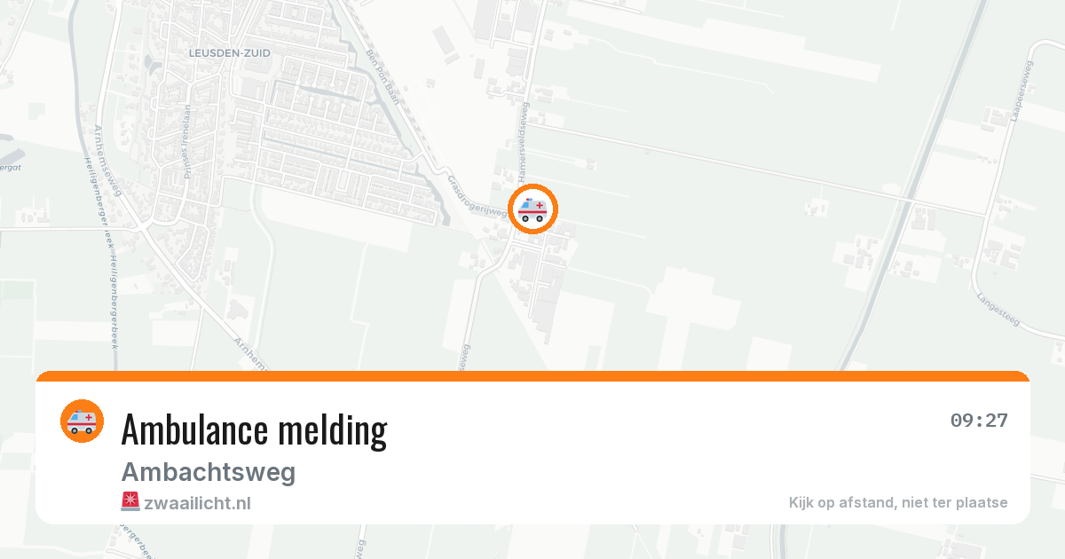 Ambulance melding — 11 mei 2026