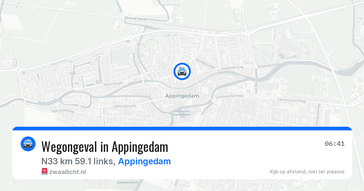 Wegongeval in Appingedam — 28 mei 2026