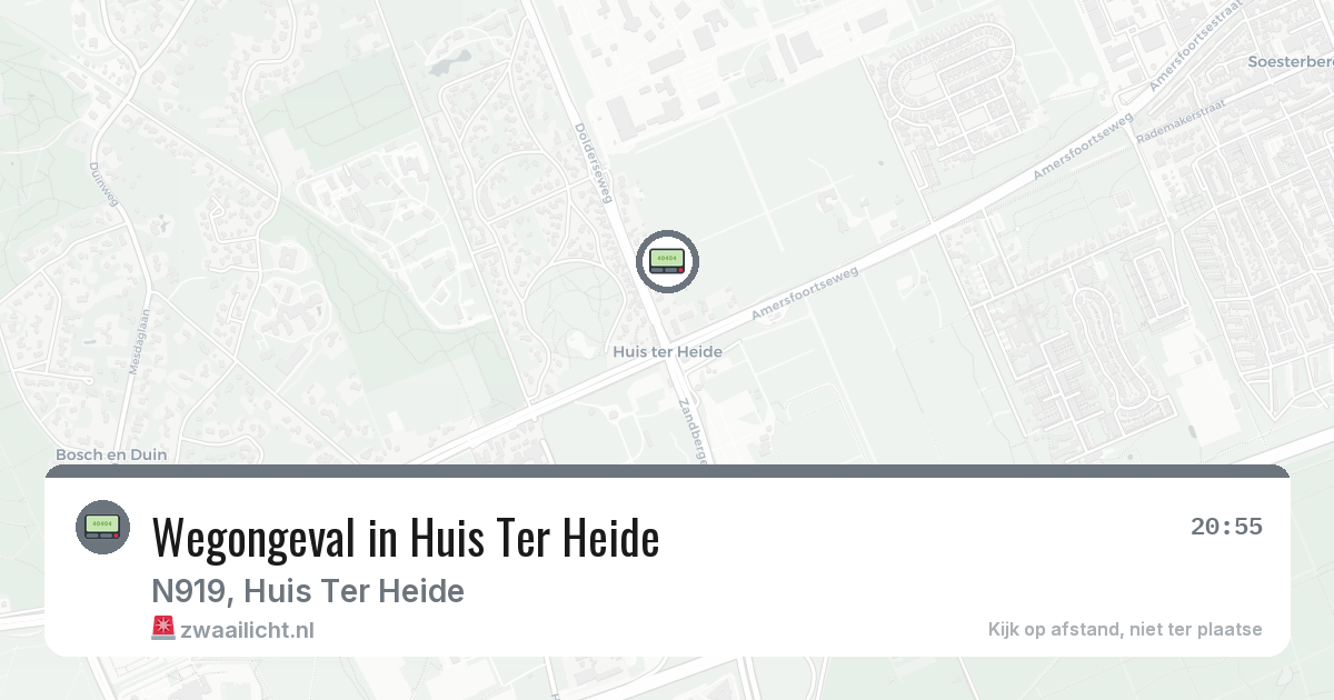 Wegongeval in Huis Ter Heide — 3 mrt 2026