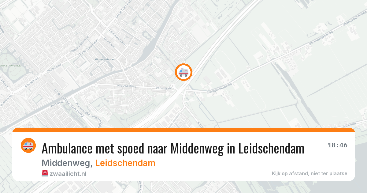 Ambulance met spoed naar Middenweg in Leidschendam — 30 jun 2026