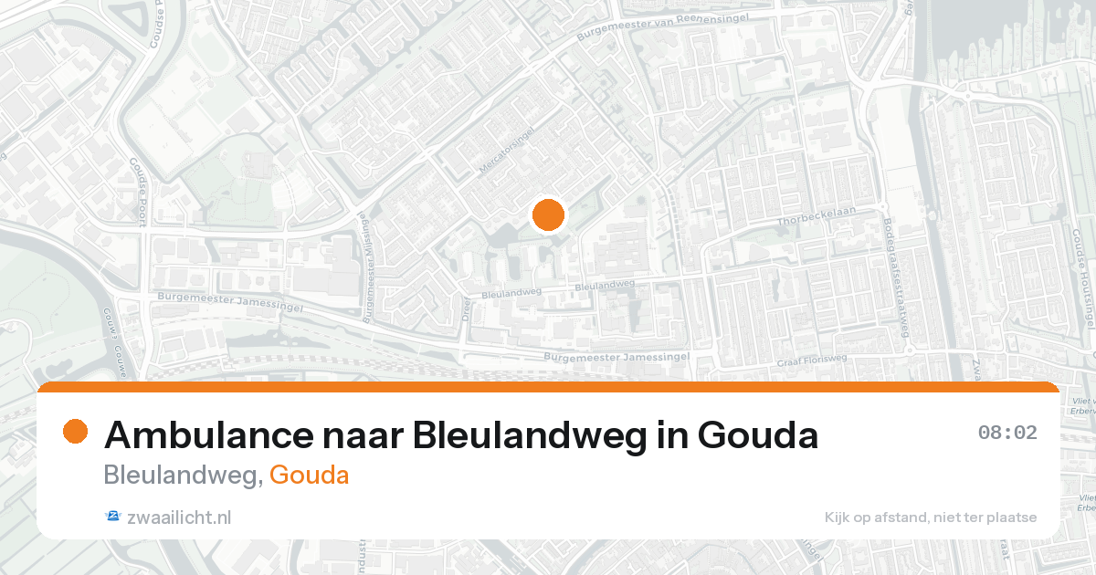 Ambulance naar Bleulandweg in Gouda — 16 aug 2026