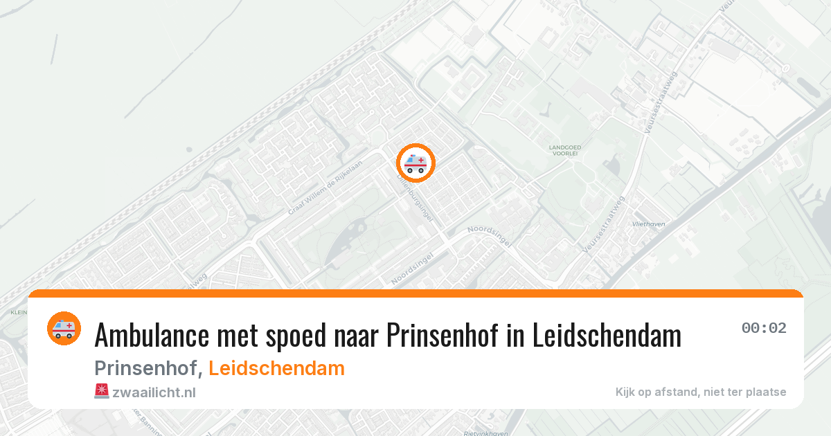 Ambulance met spoed naar Prinsenhof in Leidschendam — 14 mrt 2026