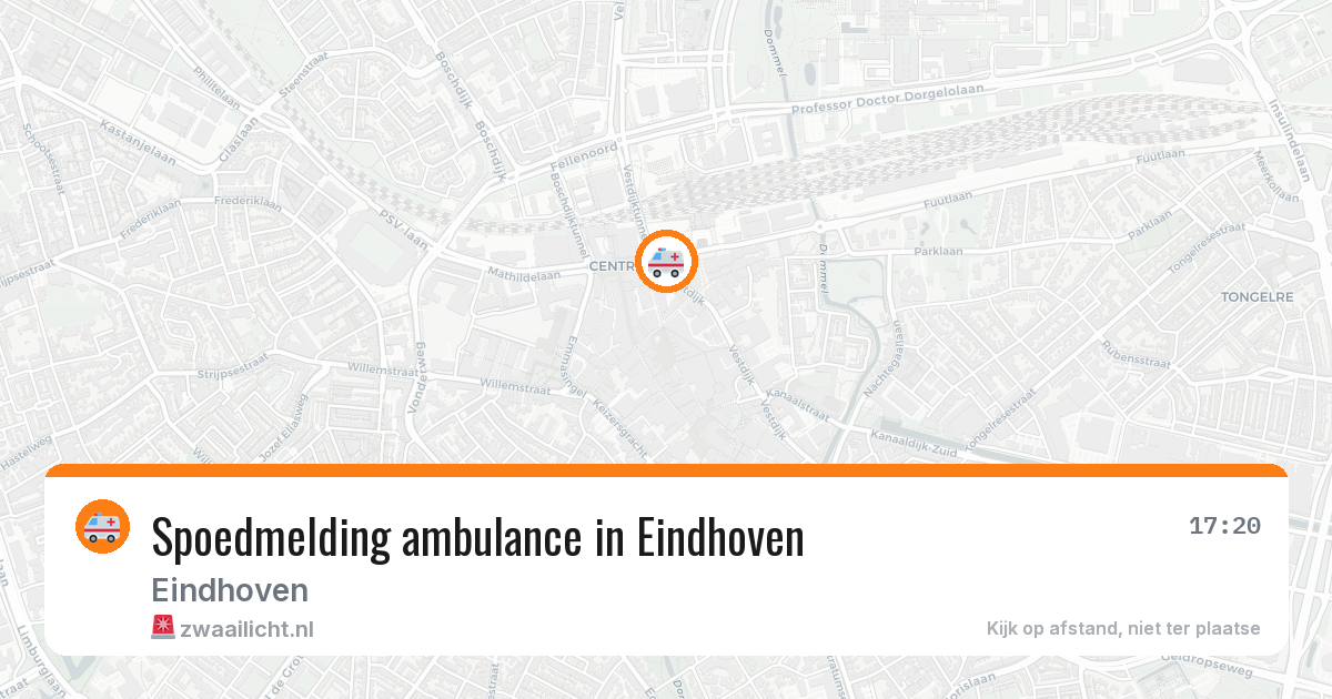 Spoedmelding ambulance in Eindhoven — 3 apr 2026