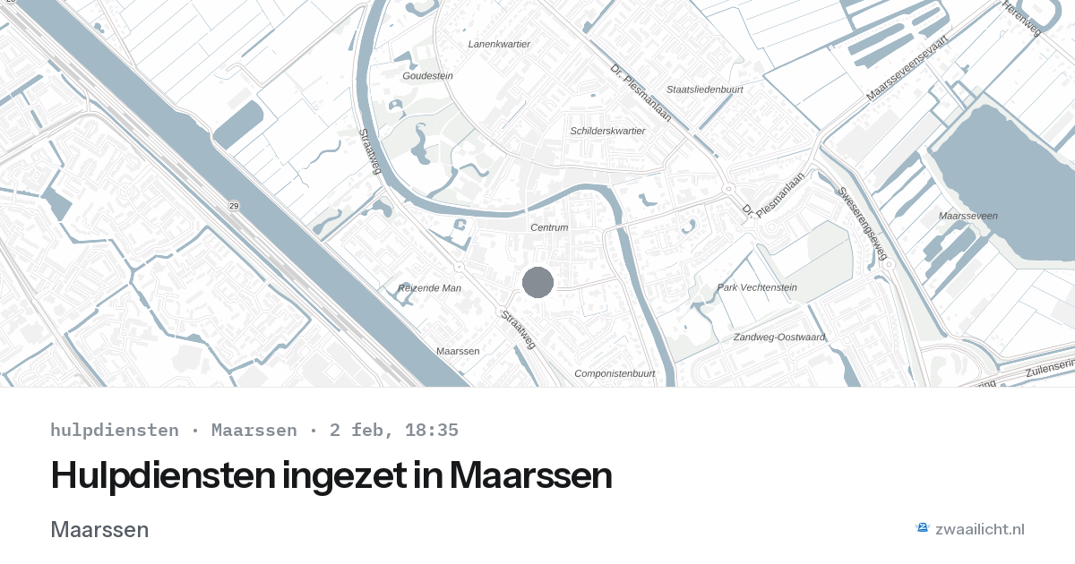Hulpdiensten ingezet in Maarssen — 2 feb 2026 | 🚨 Zwaailicht.nl