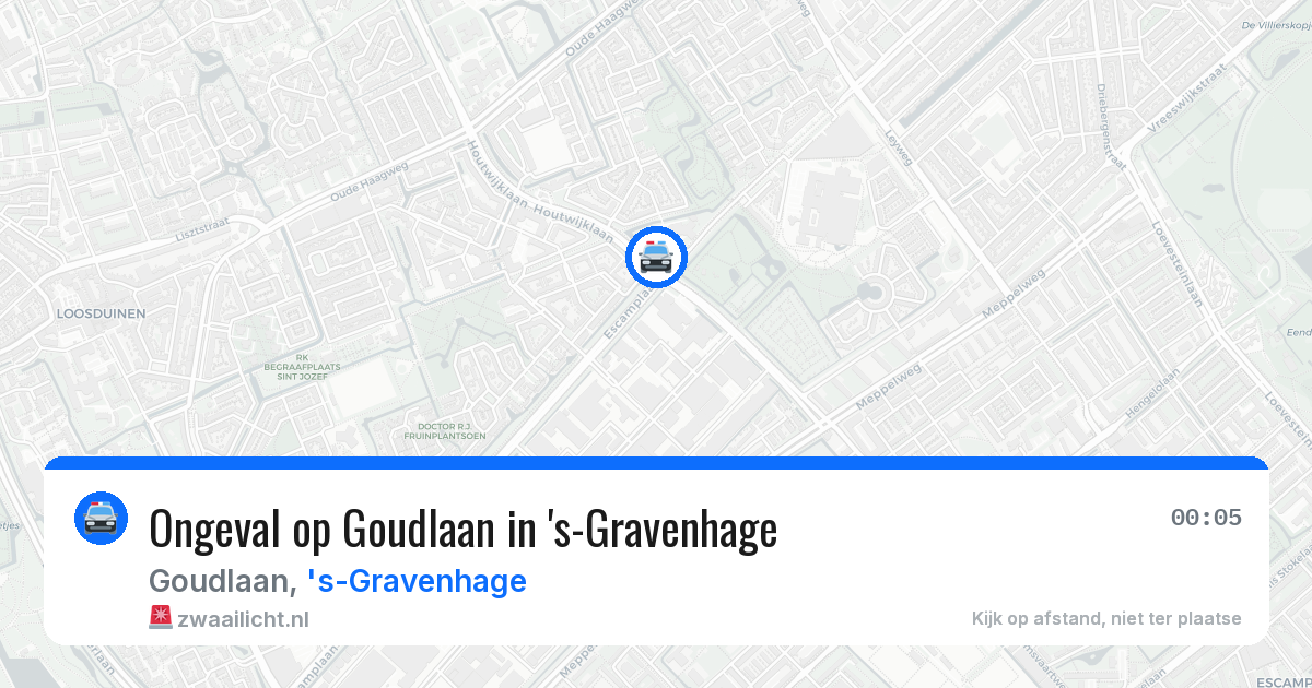 Ongeval op Goudlaan in 's-Gravenhage — 22 jun 2026