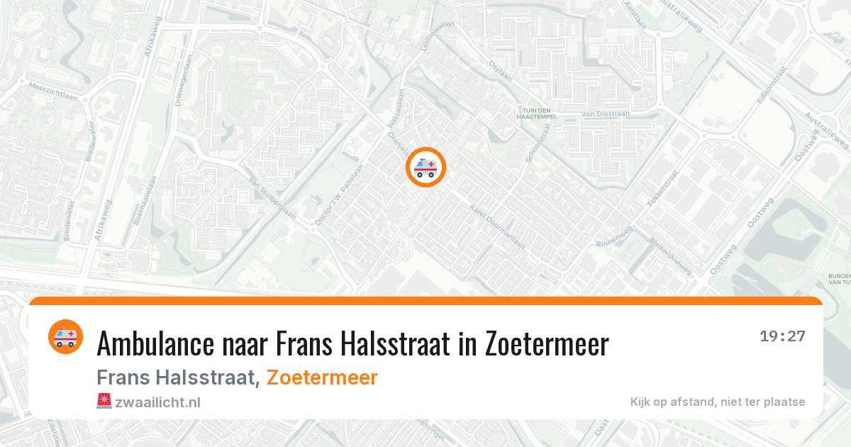 Ambulance naar Frans Halsstraat in Zoetermeer — 7 jun 2026
