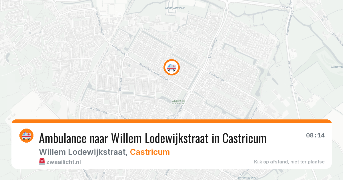 Ambulance naar Willem Lodewijkstraat in Castricum — 26 jun 2026